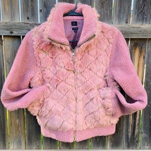 Pink Fur and Fleece Jacket!